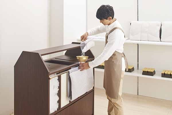 オーダー枕 オーダーメイド枕 その場で枕を作成